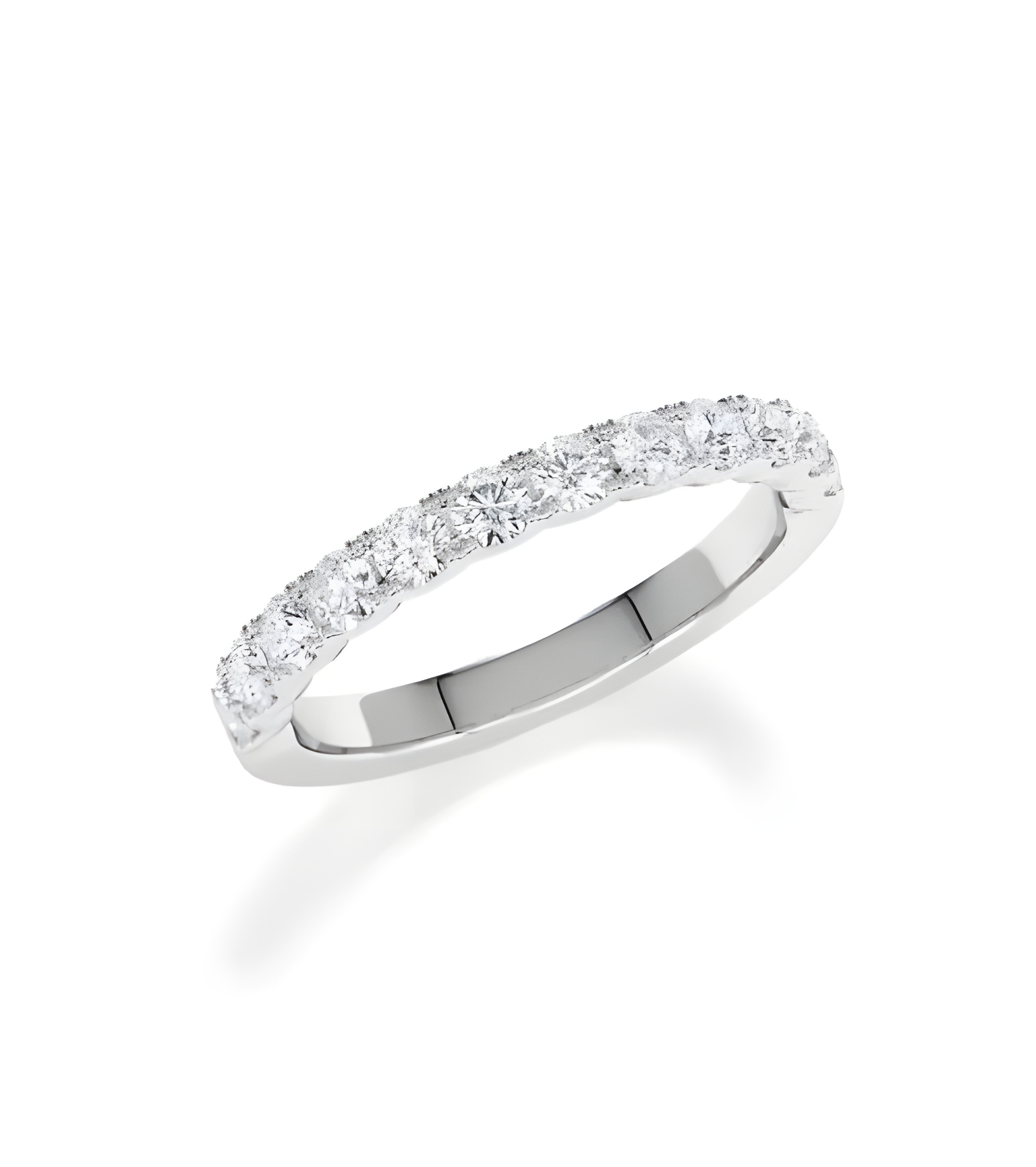 Anillo tipo catalana con media corona de diamantes l Staring