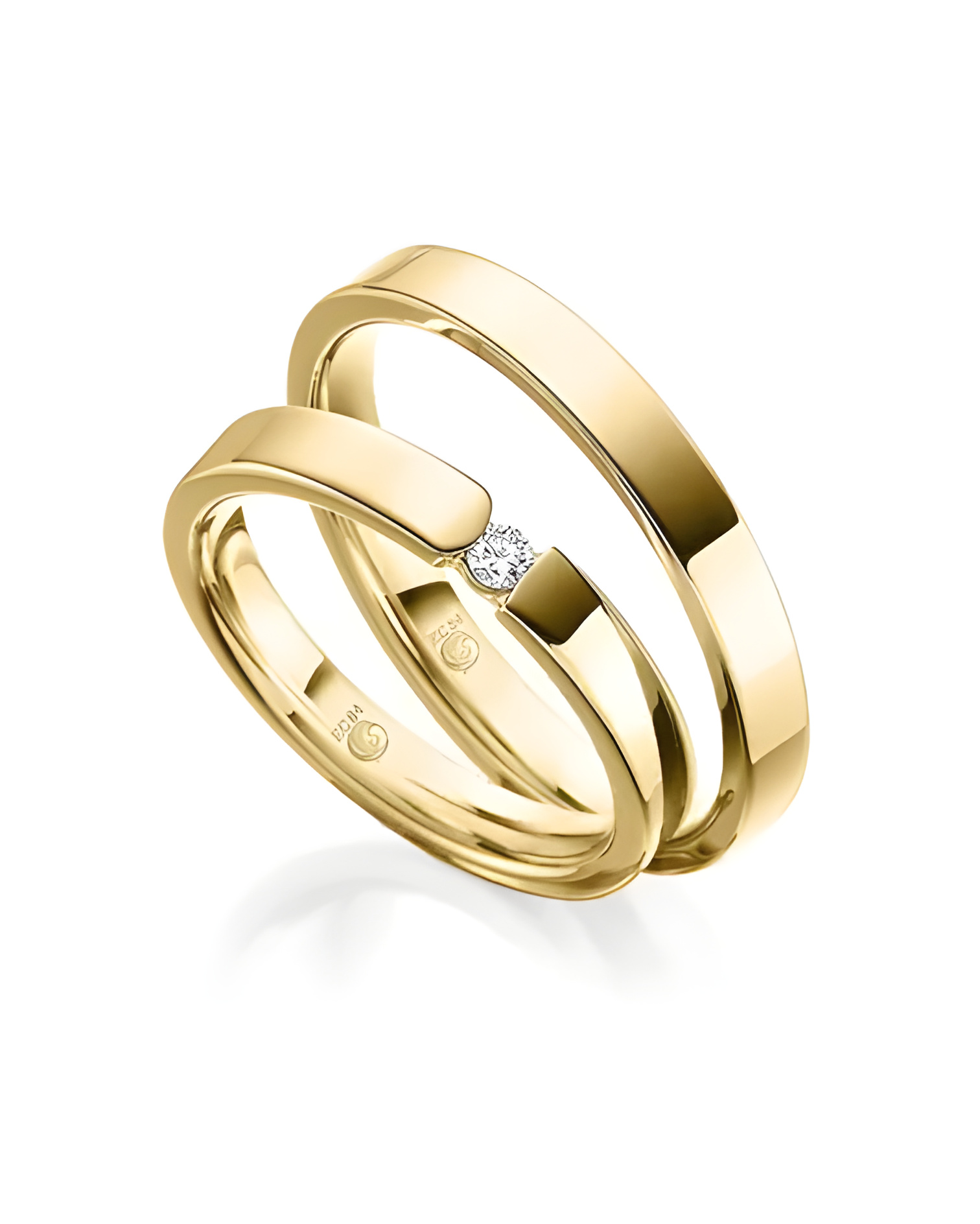 Alianzas de boda clásicas económicas | Staring