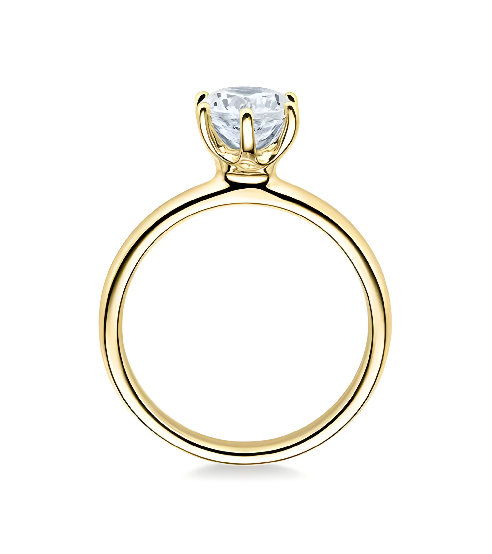 Anillo de compromiso en oro amarillo al mejor precio | Staring