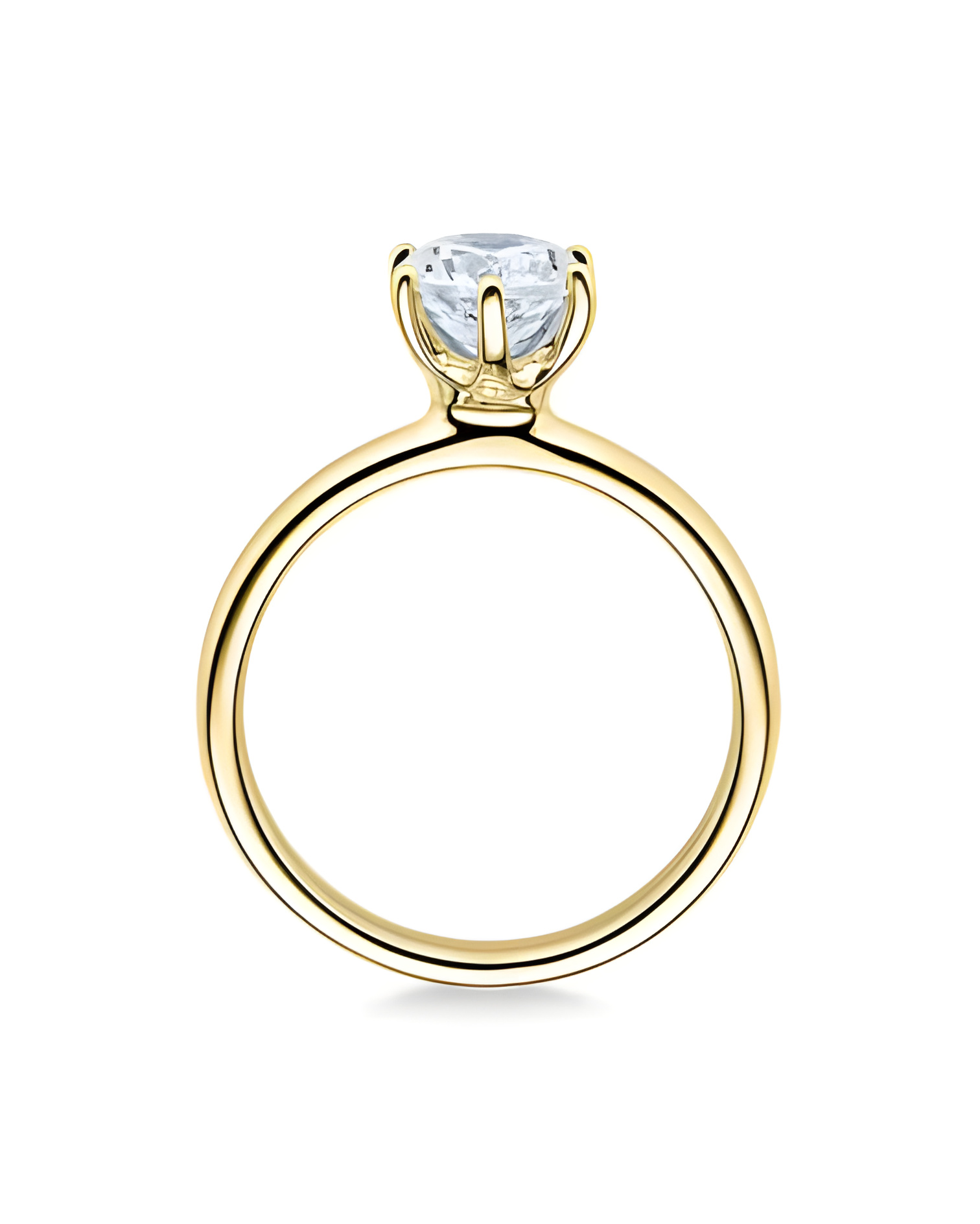 Anillo de compromiso en oro amarillo al mejor precio | Staring