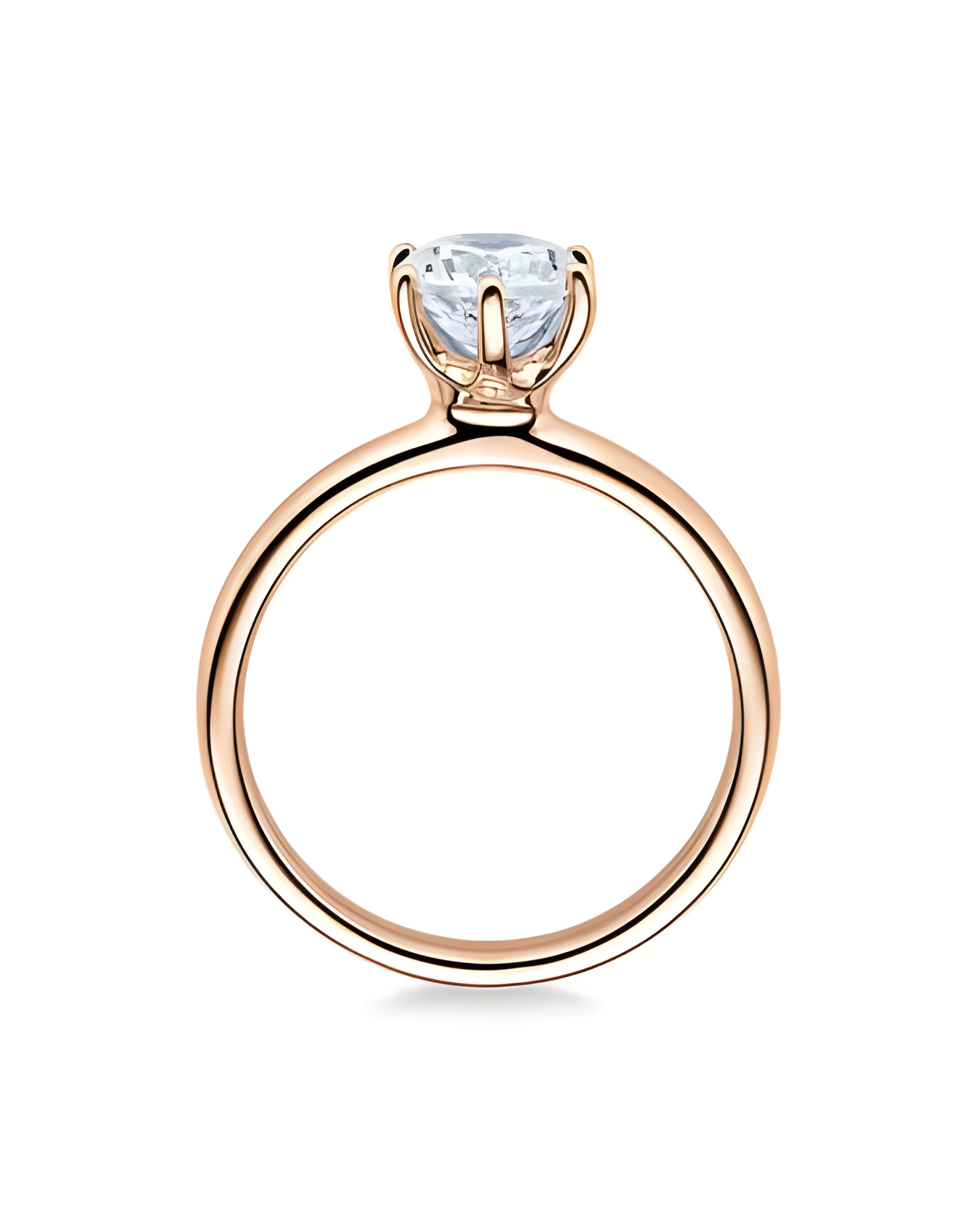 Anillo de compromiso en oro blanco barato de la mejor calidad alemana