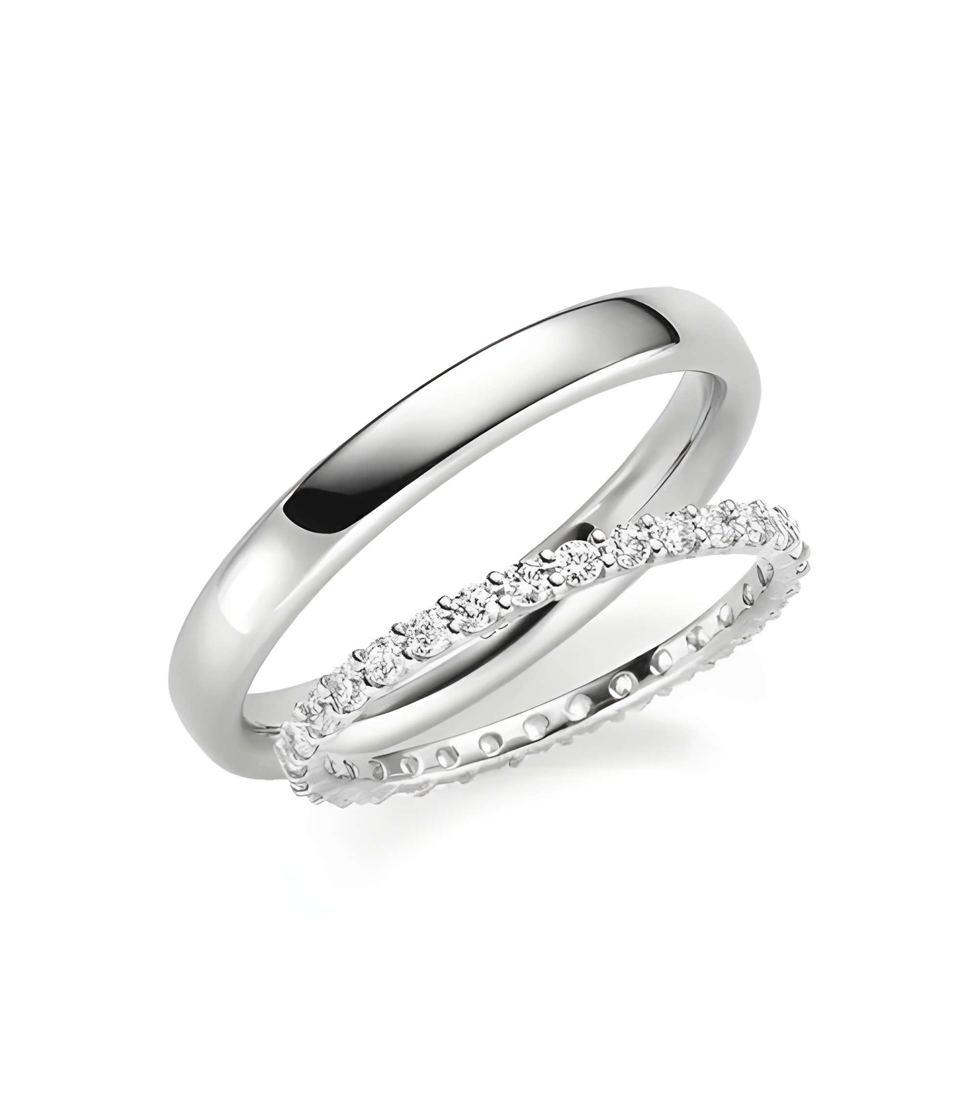 Exclusivo anillo de boda de Platino con corona de diamantes.