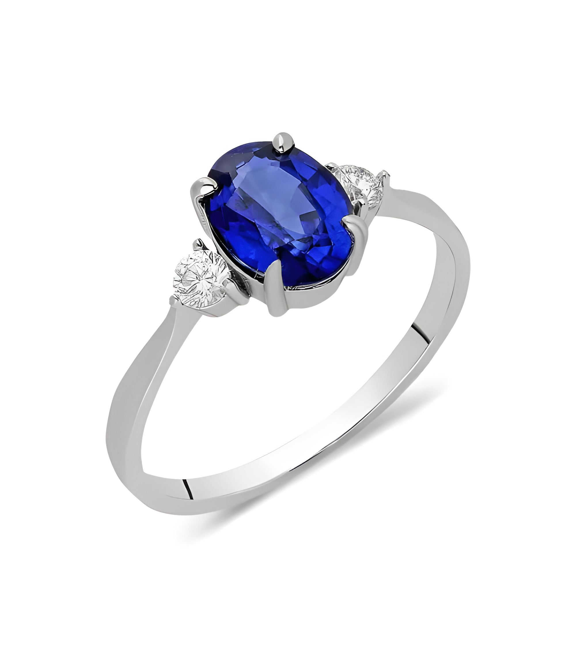 Anillos de compromiso de oro con esmeraldas y diamantes | Staring