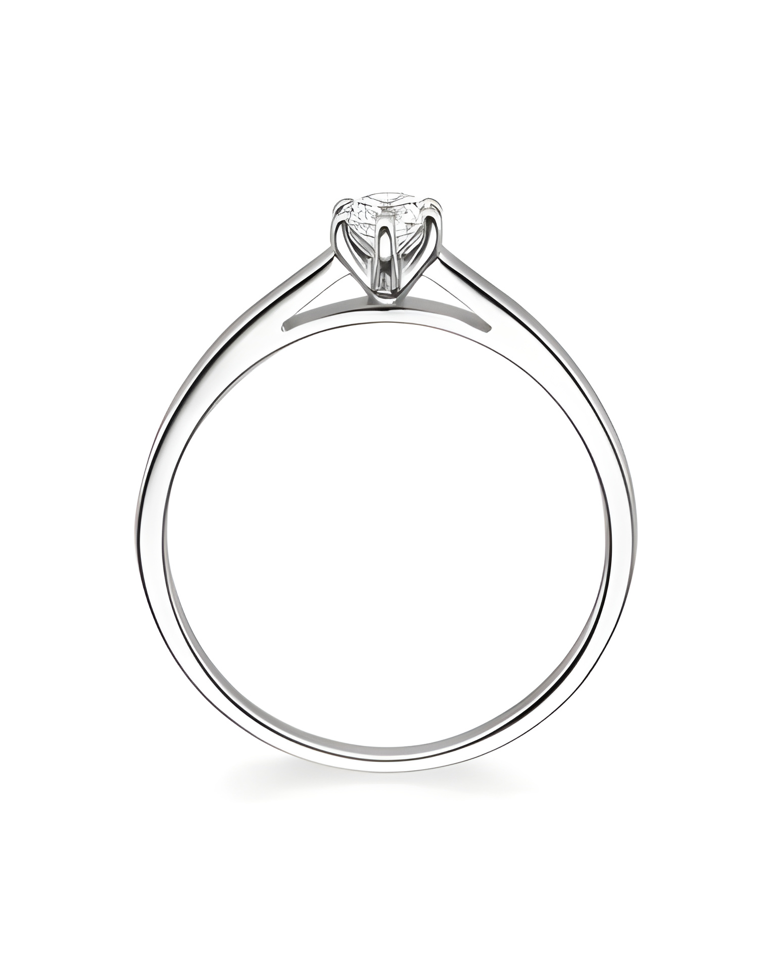 Anillo de compromiso entrelazado con diamantes artificiales | Staring