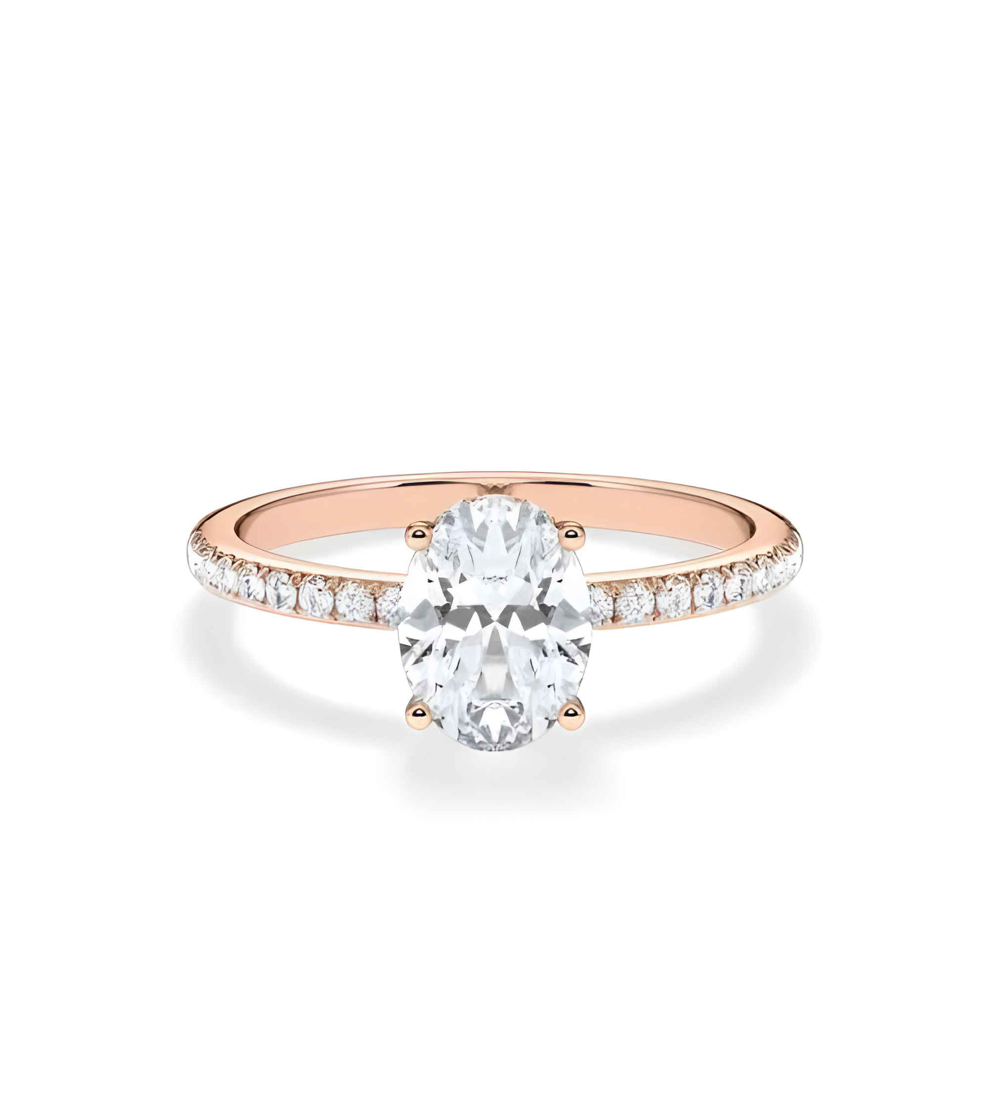 Anillos de compromiso halo con diamantes artificiales de laboratorio