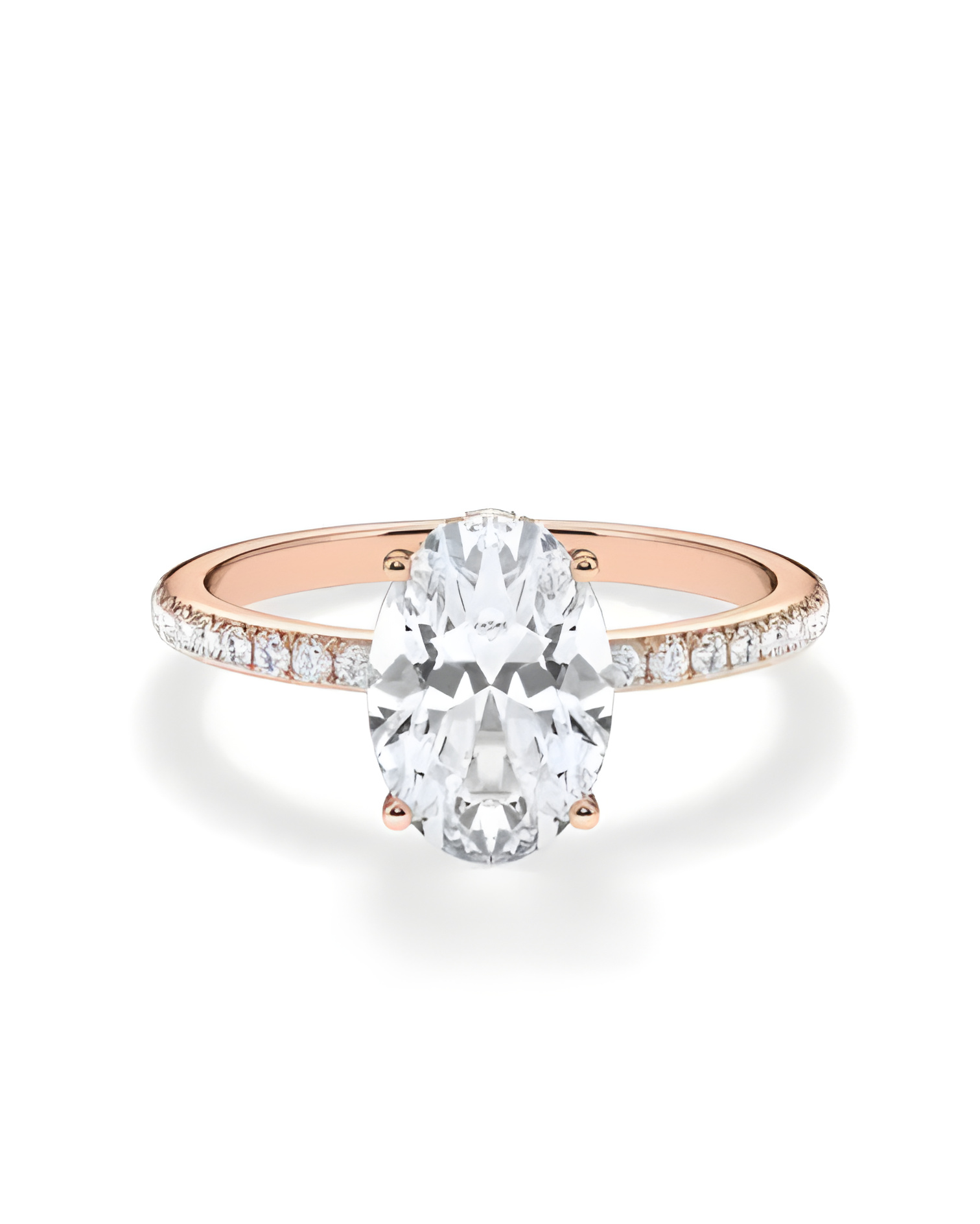 Anillos de compromiso halo con diamantes artificiales de laboratorio