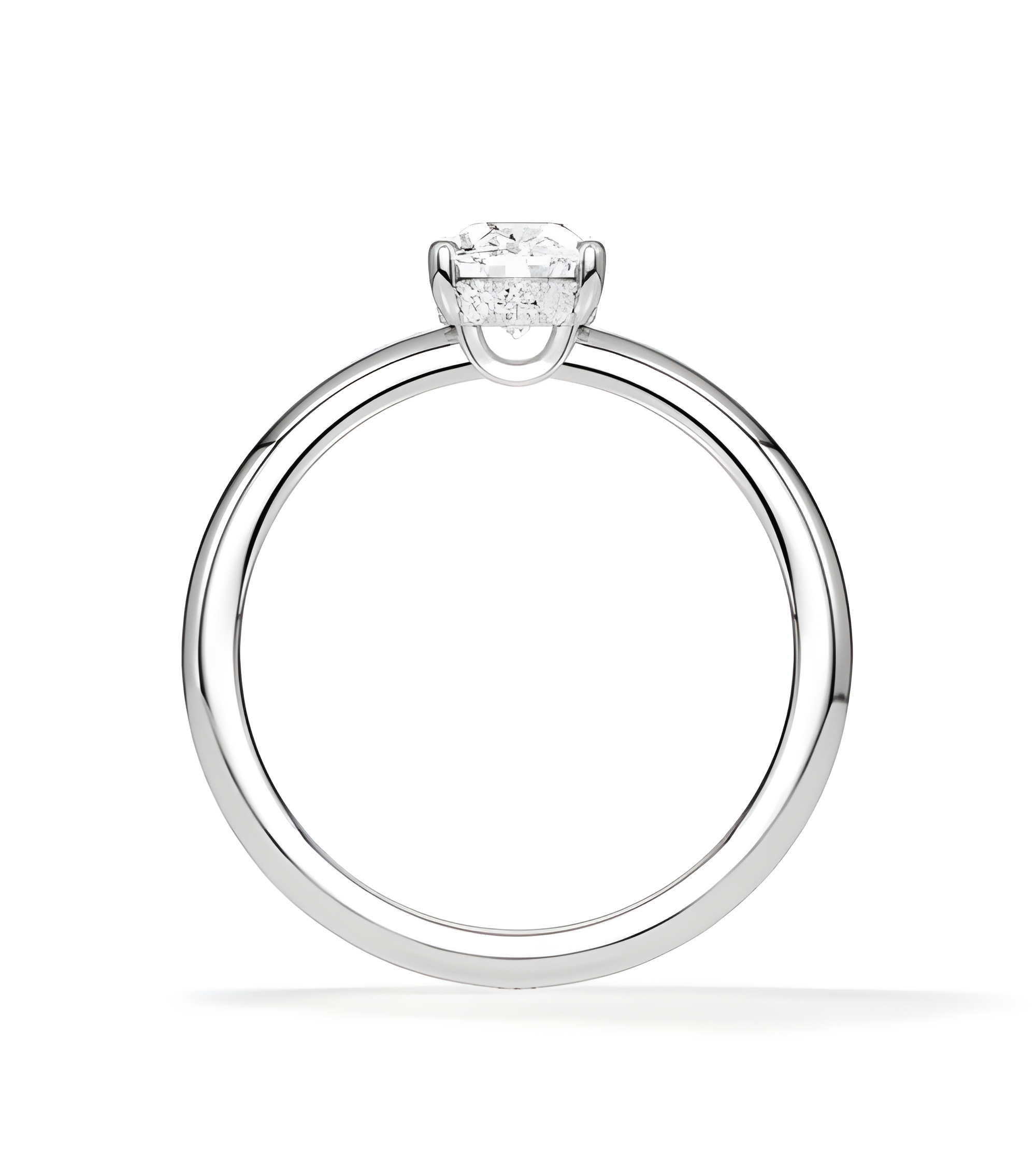 Lab-grown diamond solitaire engagement rings