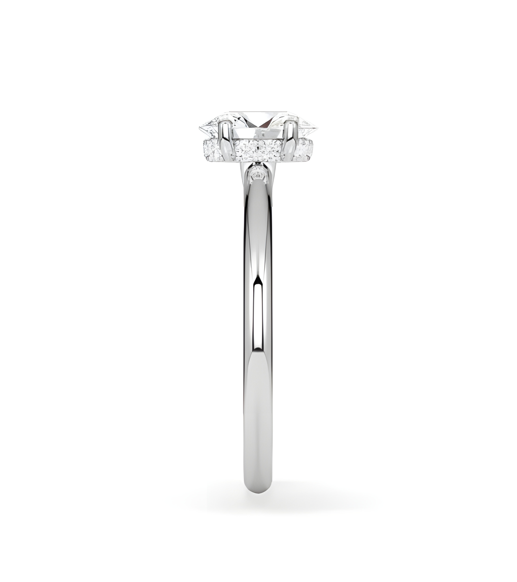 Lab-grown diamond solitaire engagement rings