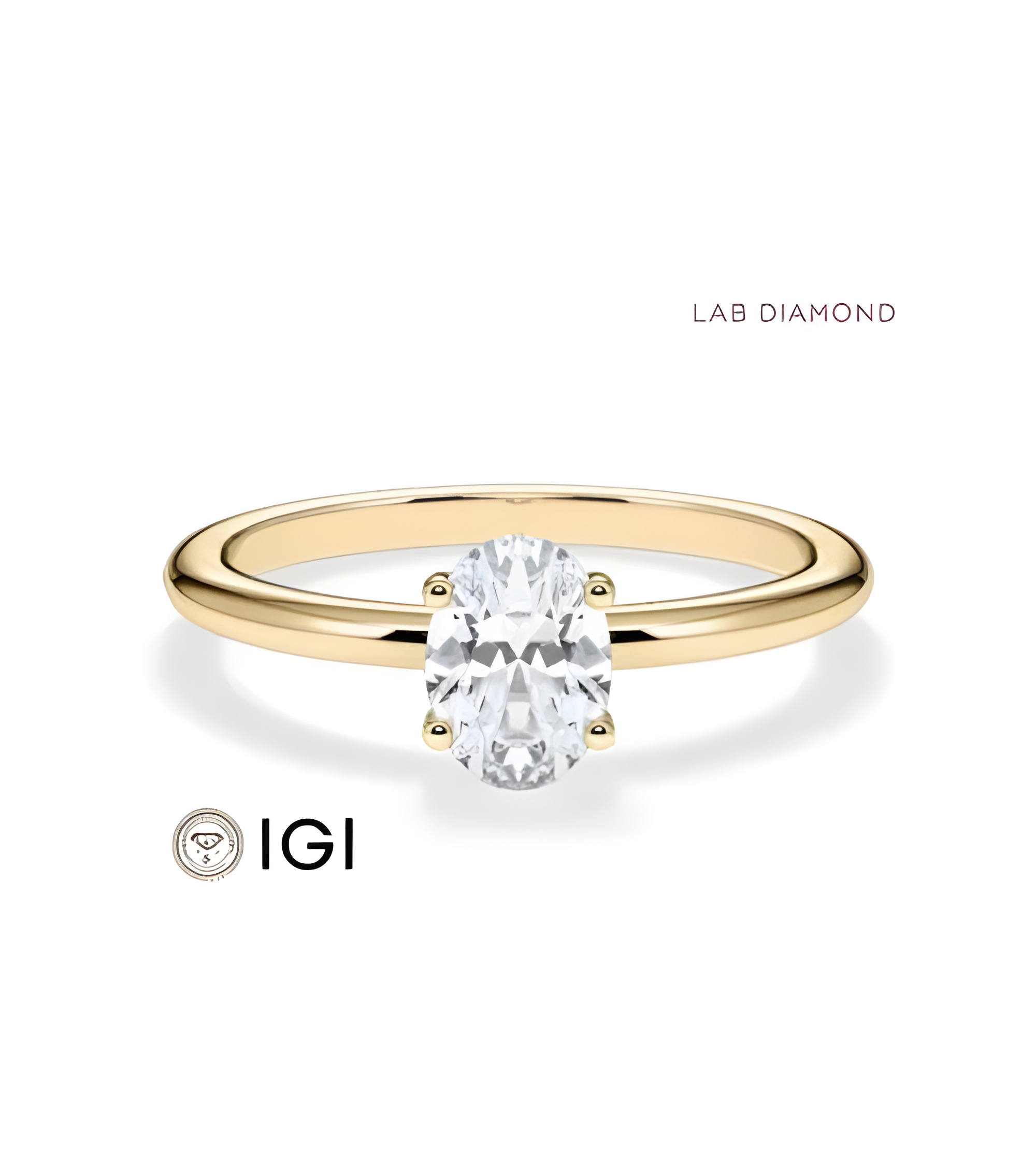 Lab-grown diamond solitaire engagement rings | Staring