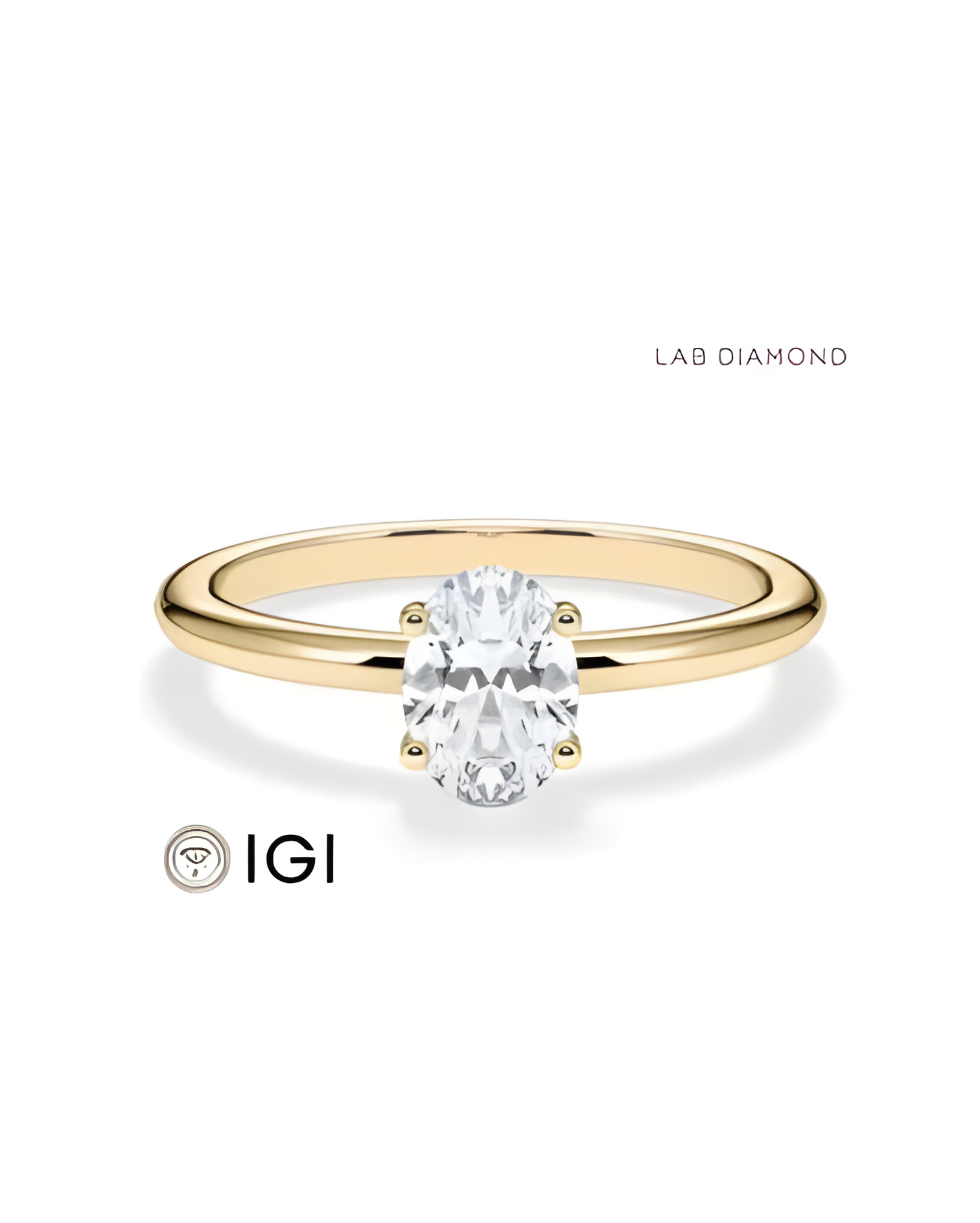 Lab-grown diamond solitaire engagement rings | Staring