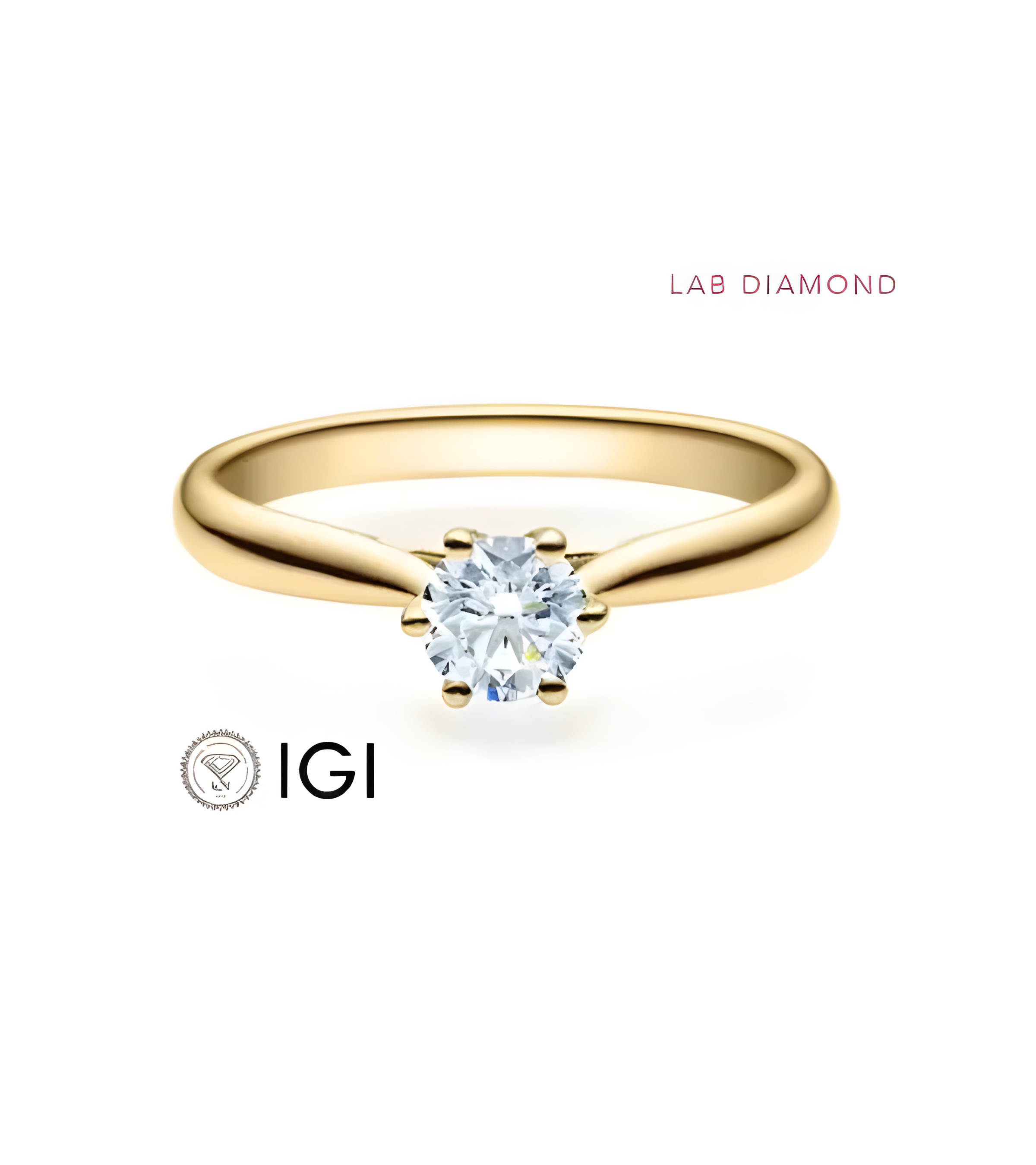 Anillo de pedida con diamante sintético en Barcelona | Staring