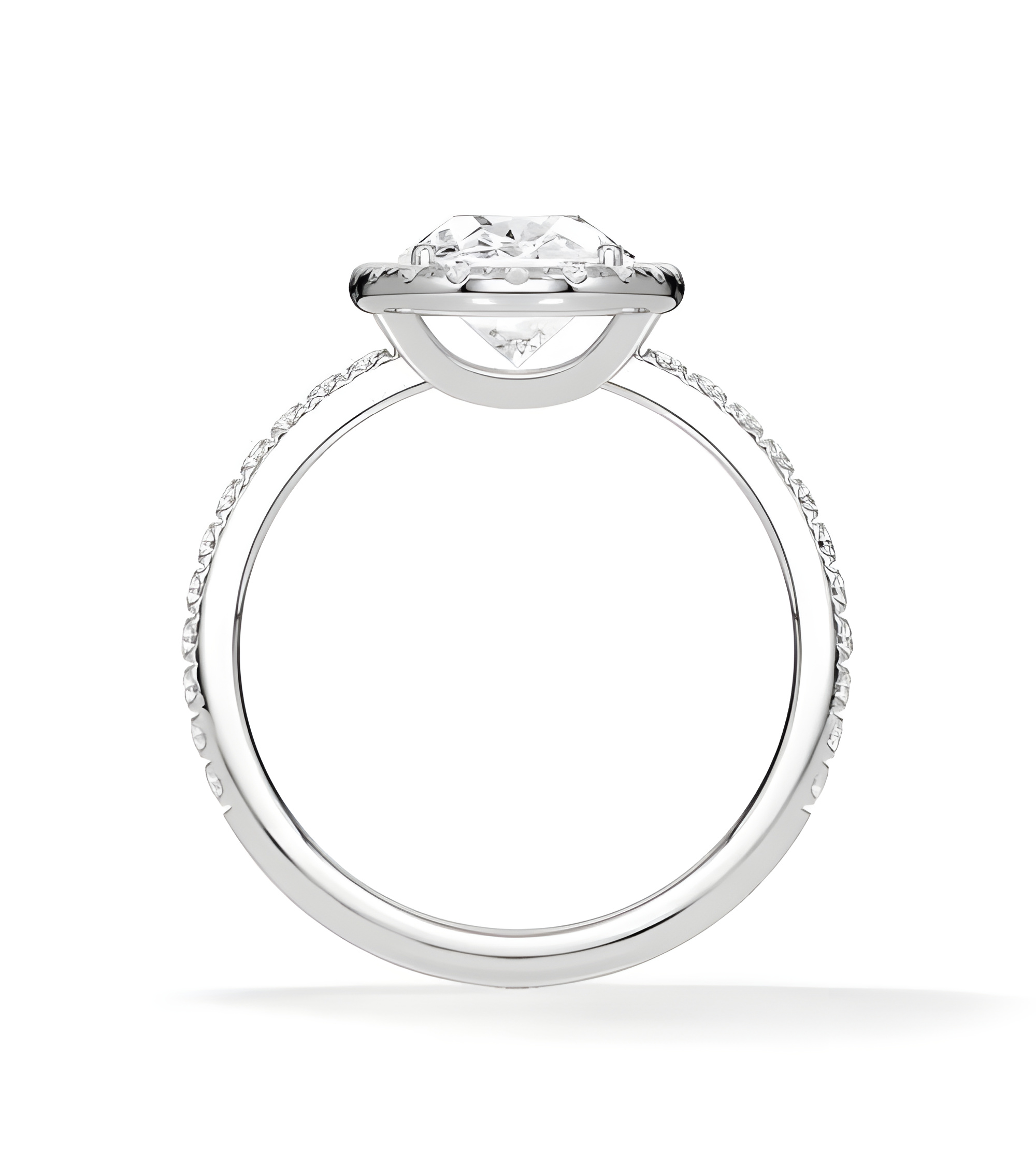 Anillos de compromiso halo con diamantes de laboratorio | Staring