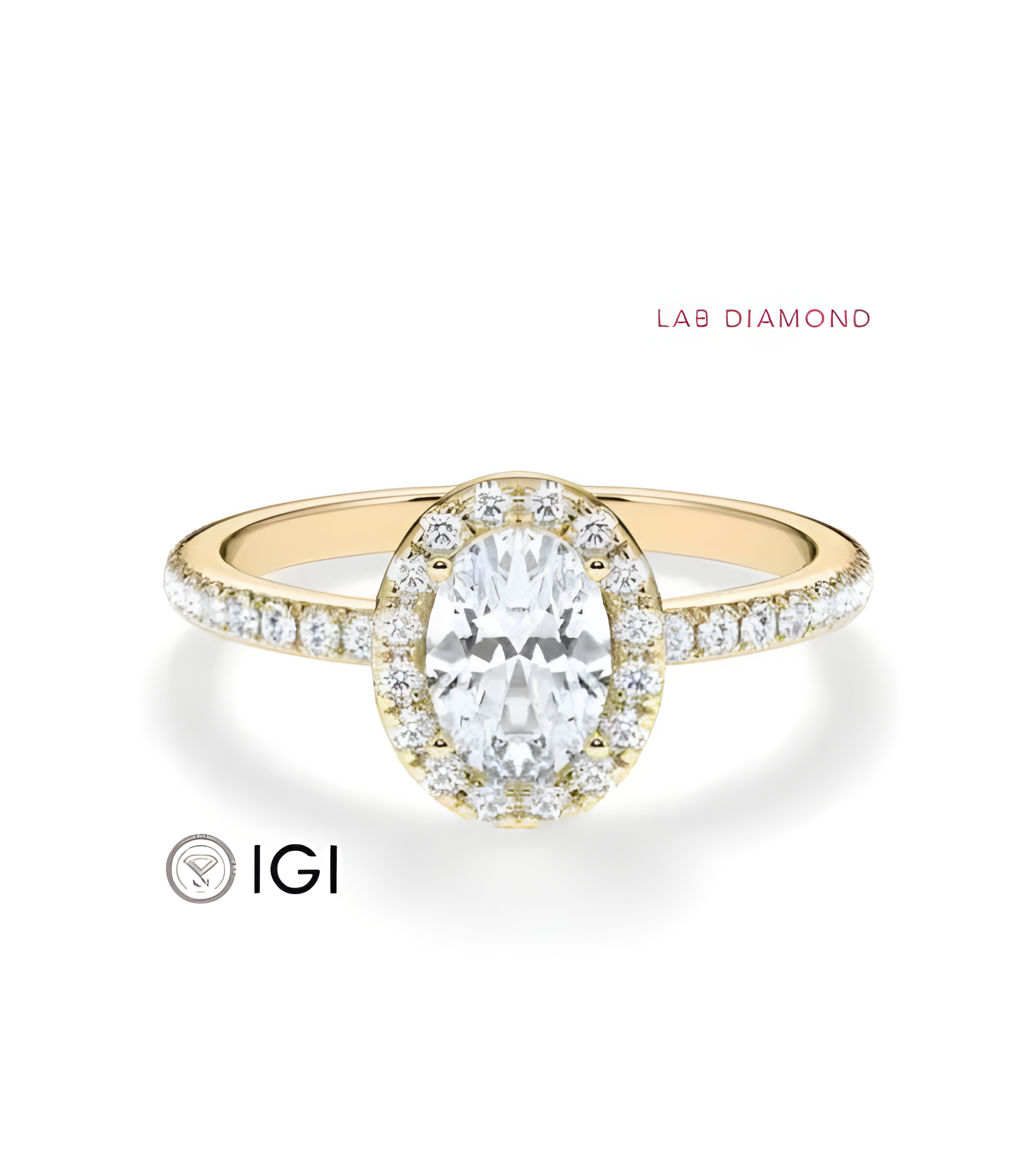 Halo Engagement Rings with Lab-Grown Diamonds | Staring