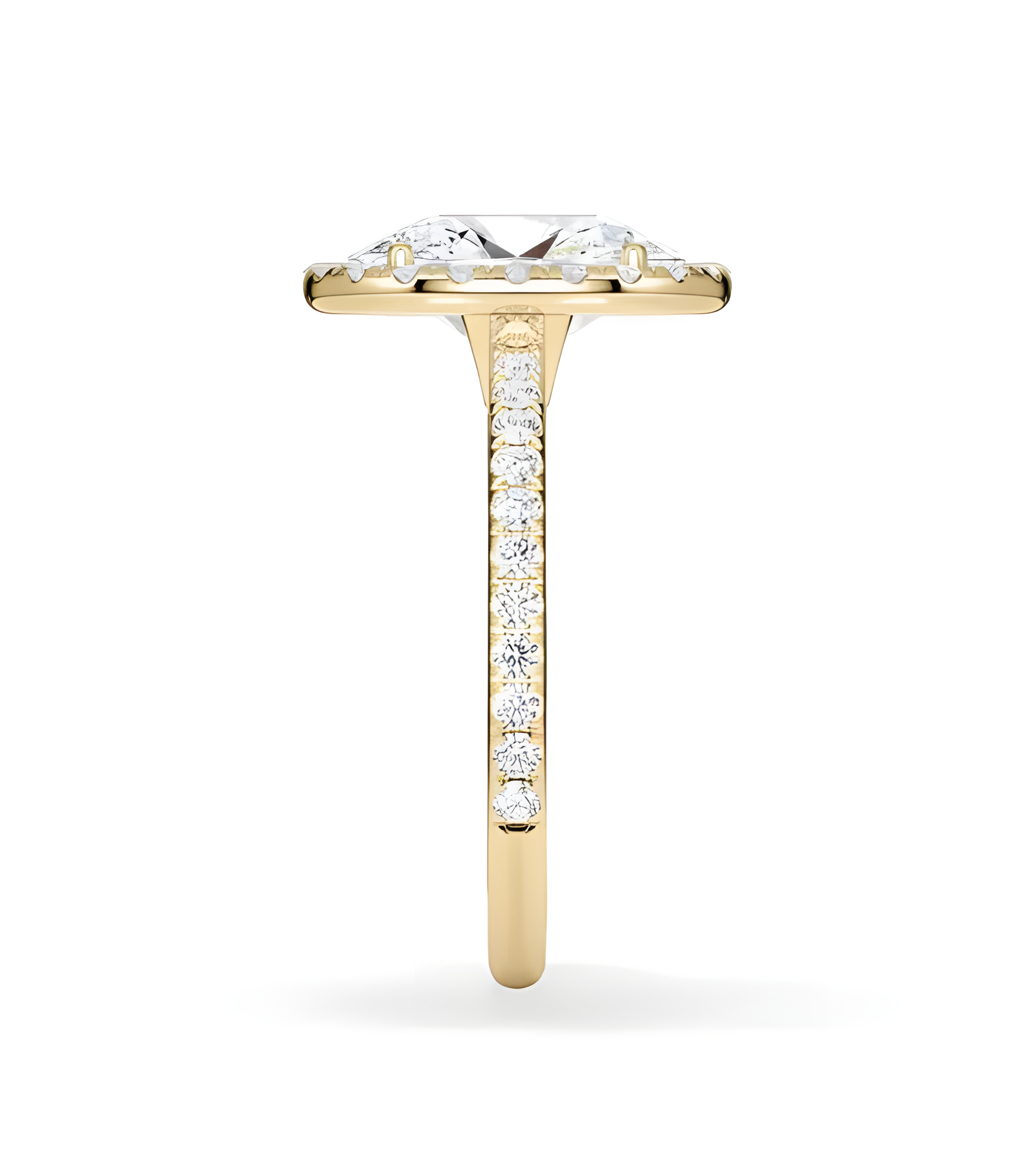 Anillos de pedida tipo halo  con diamantes de laboratorio | Staring