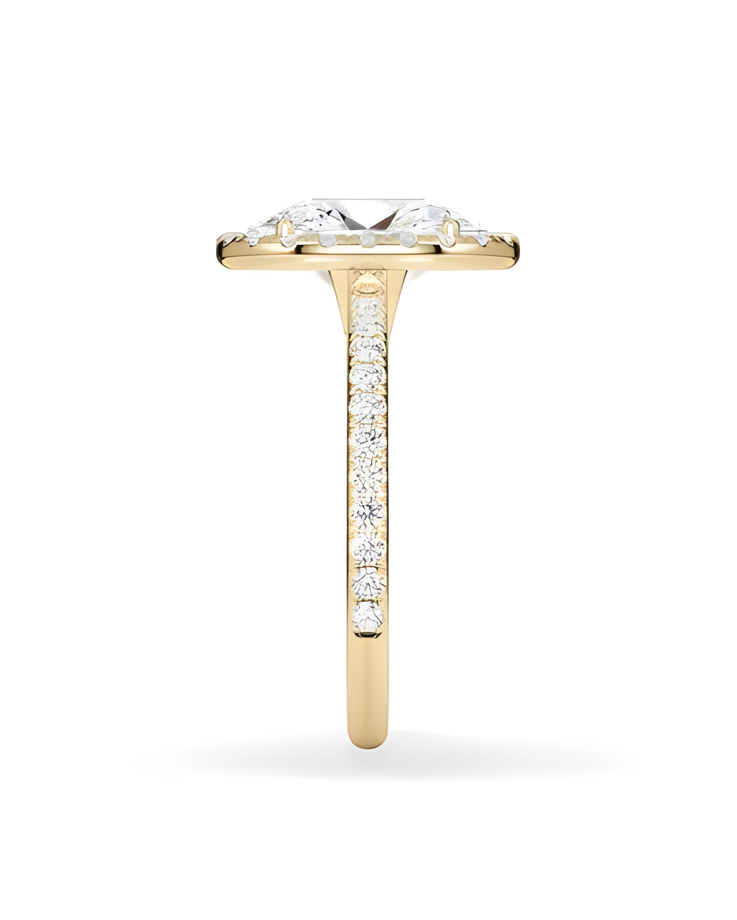 Anillos de pedida tipo halo  con diamantes de laboratorio | Staring