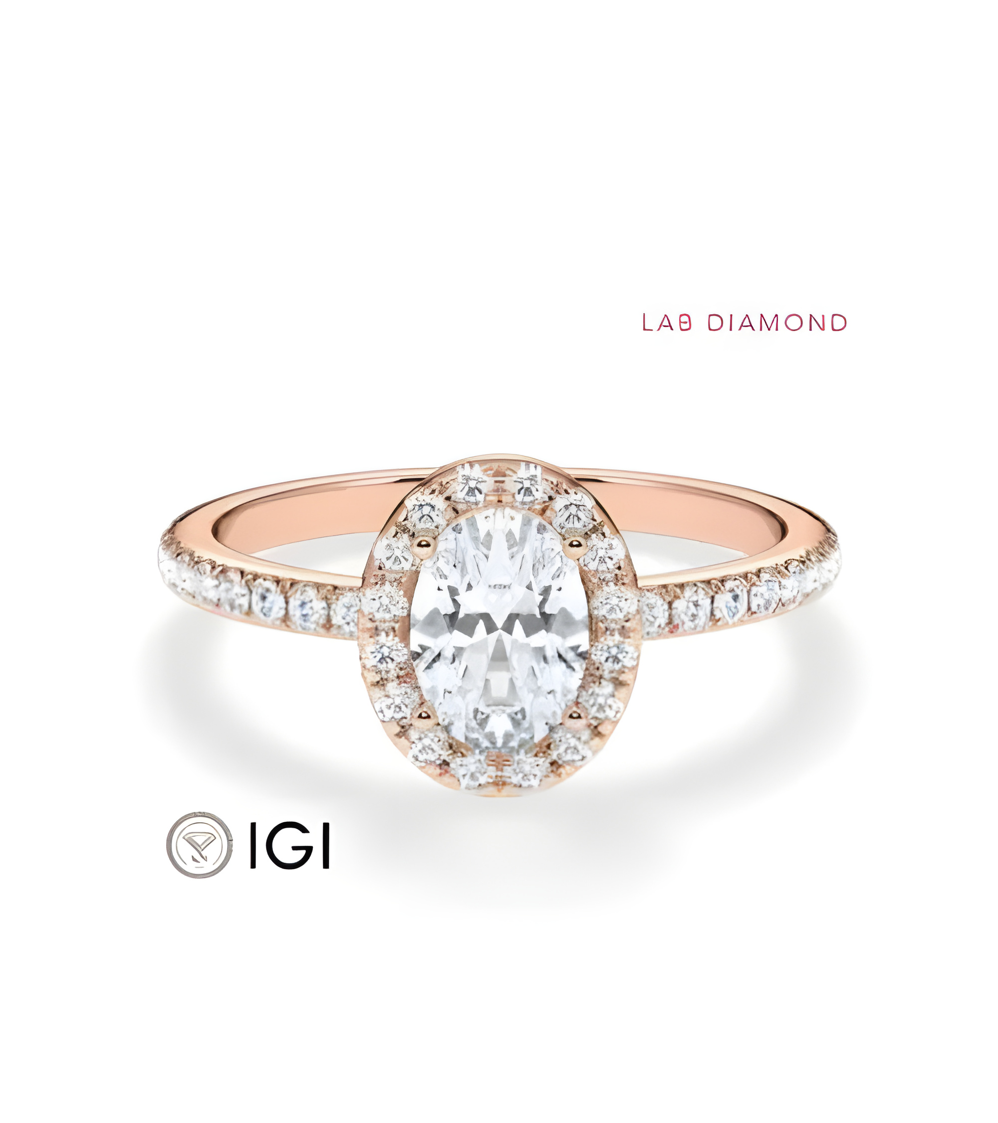 Halo Engagement Rings with Lab-Grown Diamonds | Staring