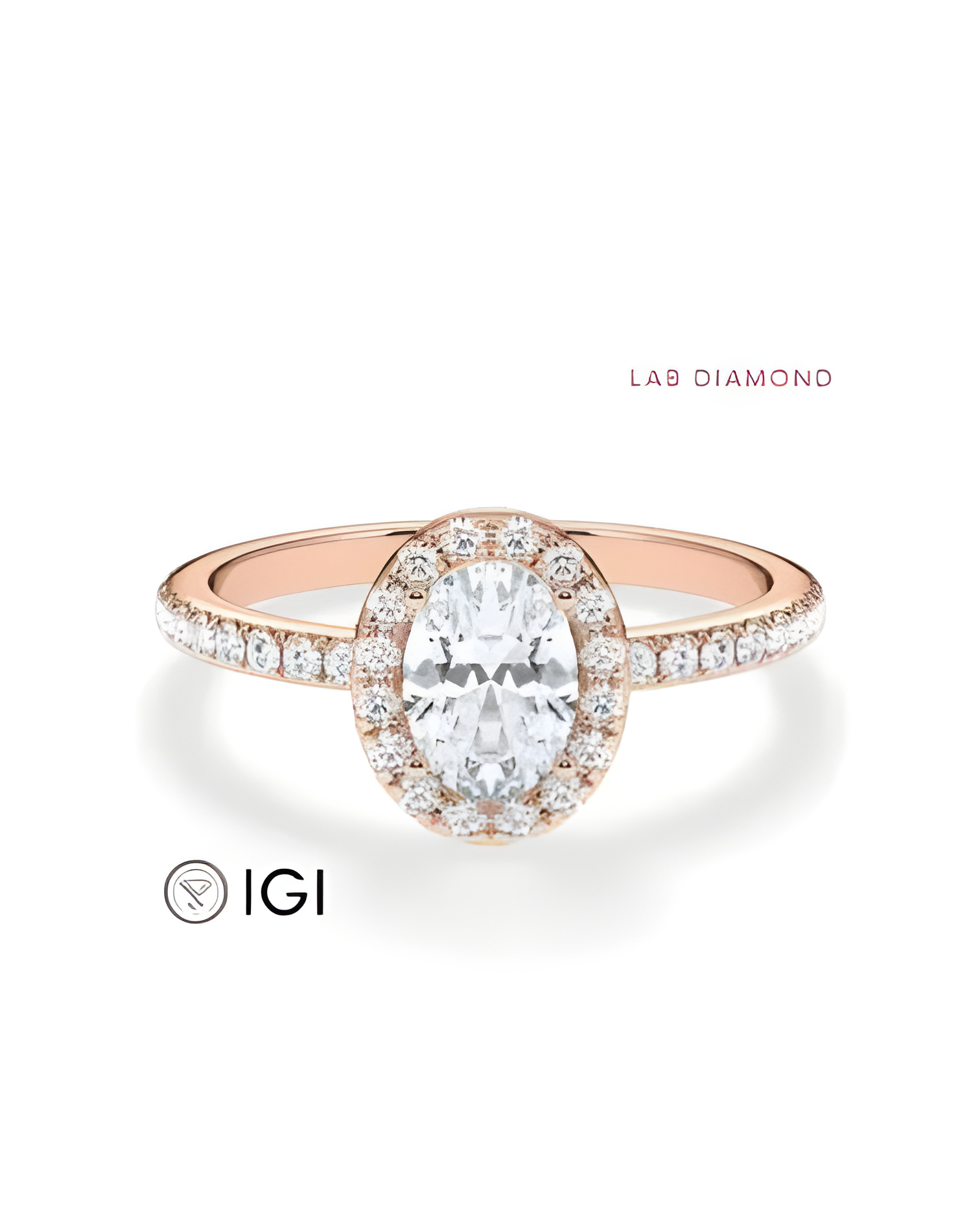 Anillos de pedida combinados con diamantes sintéticos | Staring