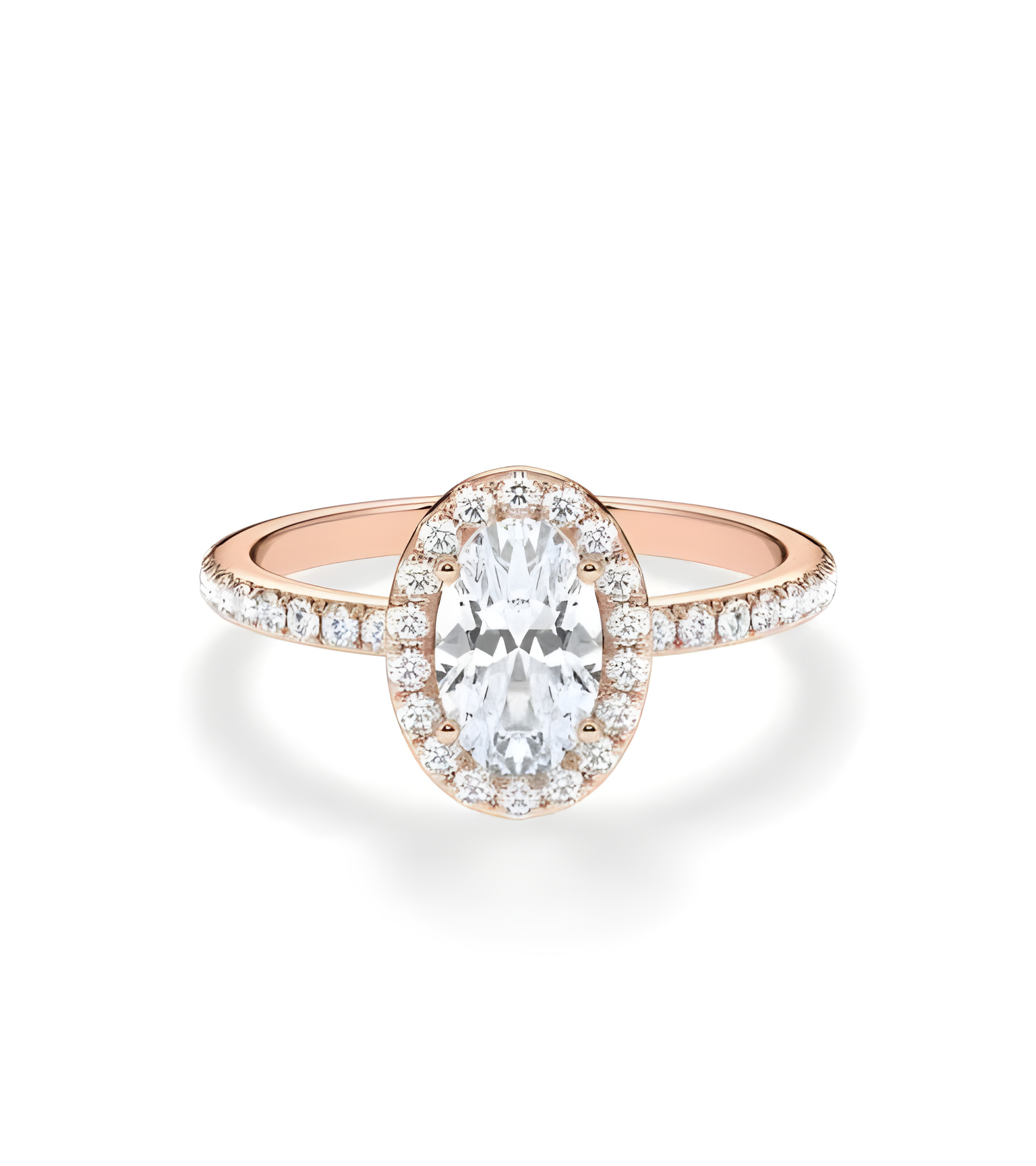 Anillos de pedida combinados con diamantes sintéticos | Staring