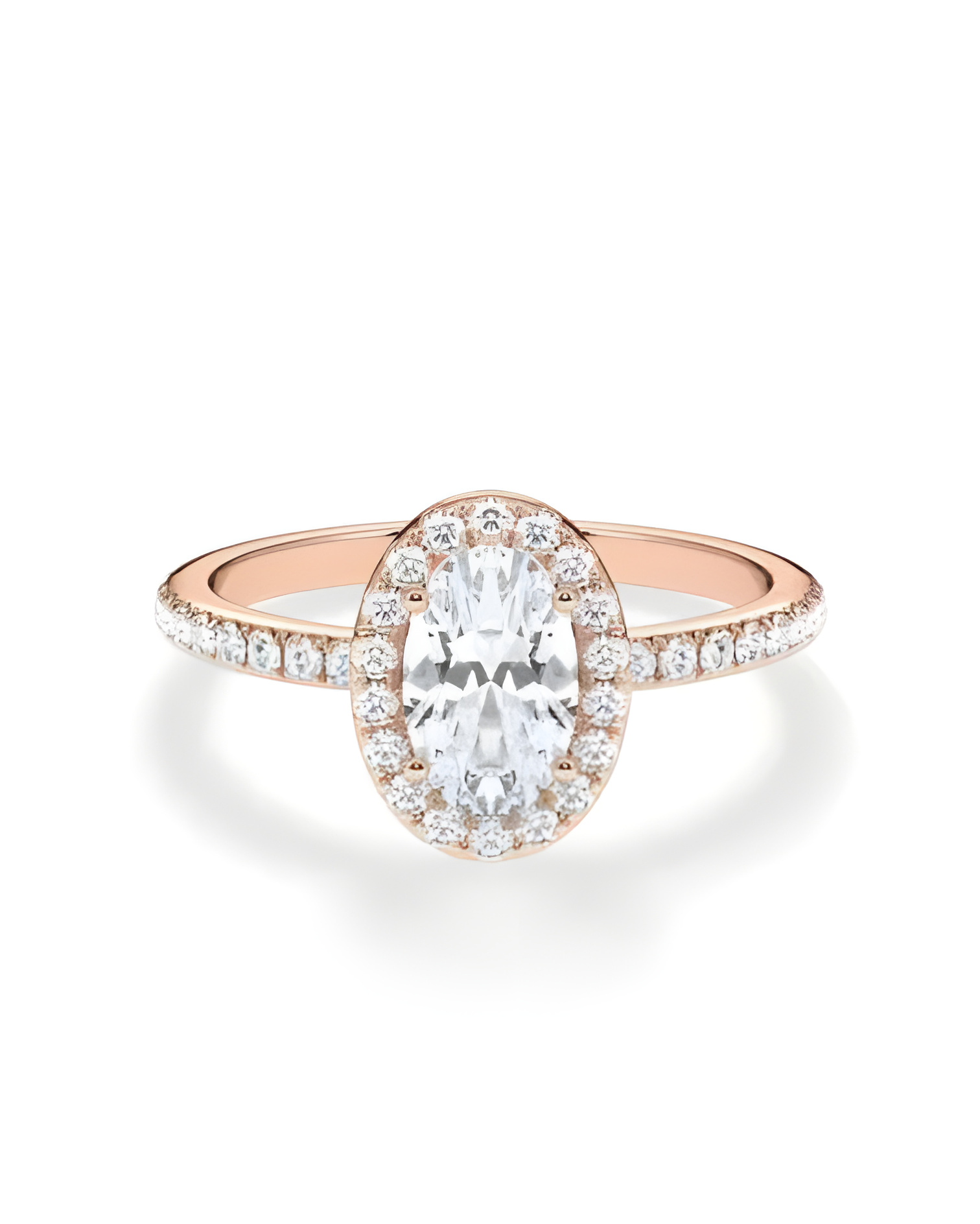 Anillos de pedida combinados con diamantes sintéticos | Staring