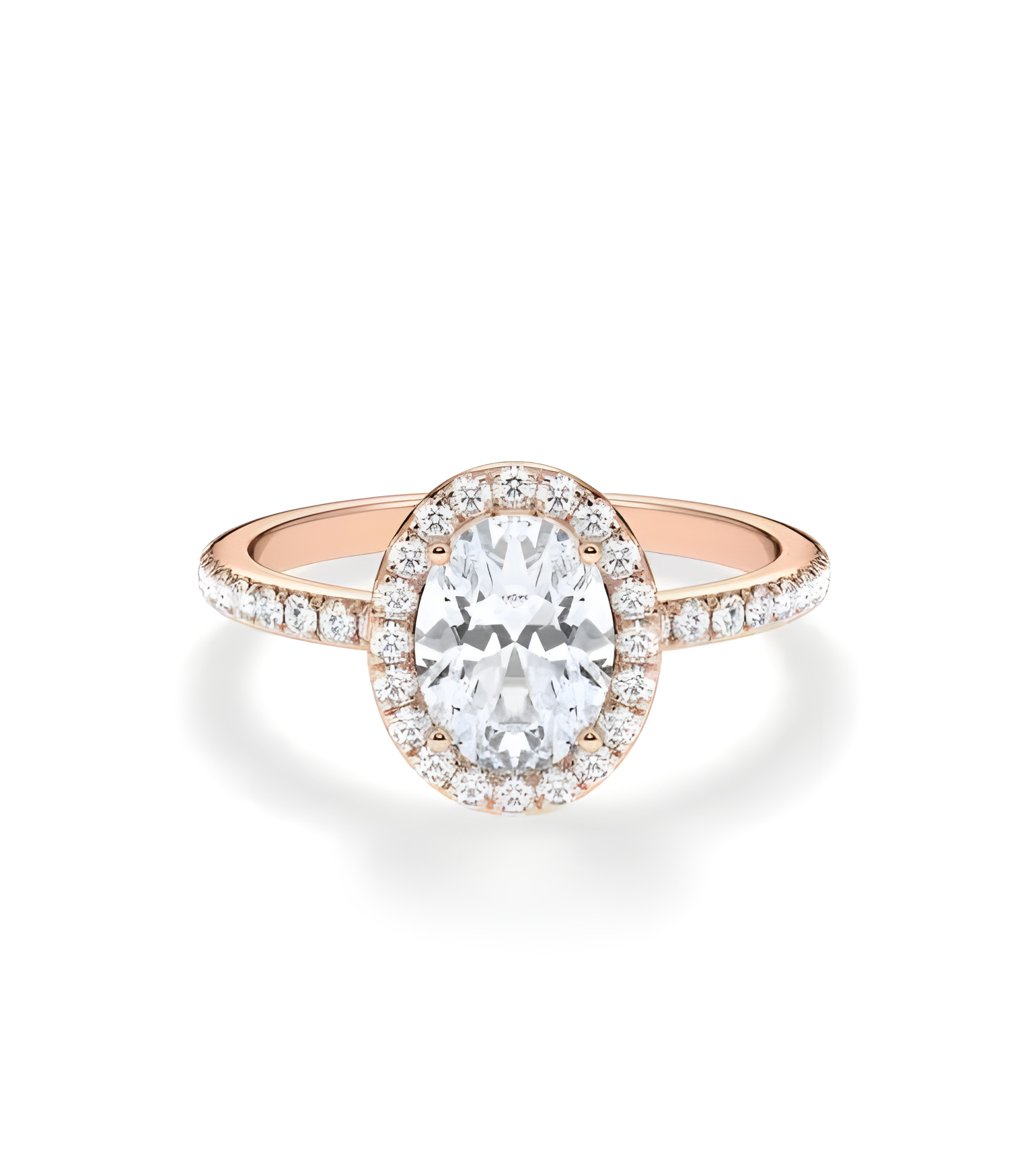 Anillos de pedida combinados con diamantes sintéticos | Staring