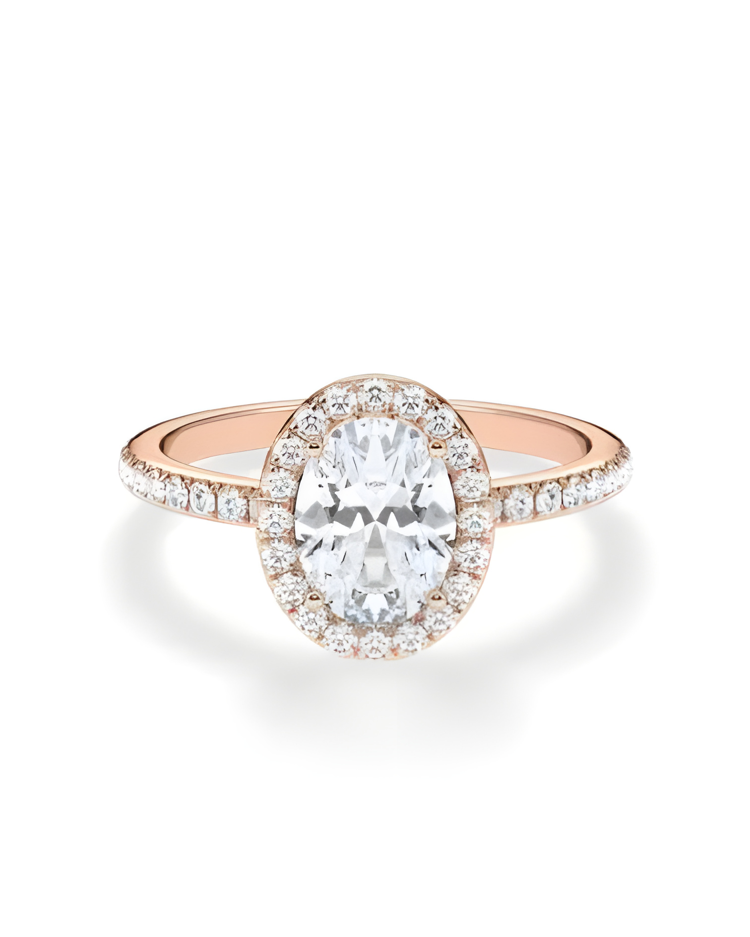 Anillos de pedida combinados con diamantes sintéticos | Staring