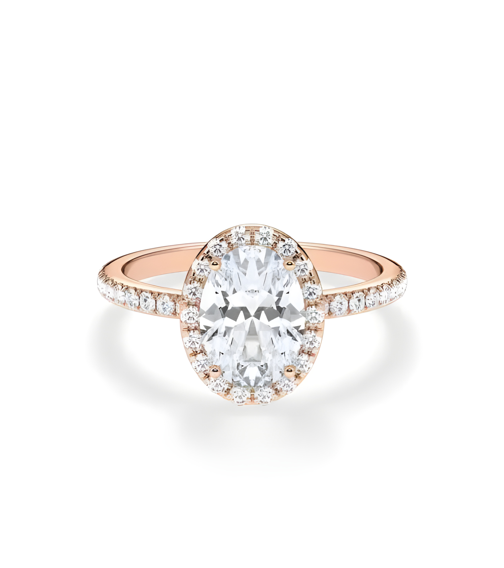 Anillos de pedida combinados con diamantes sintéticos | Staring