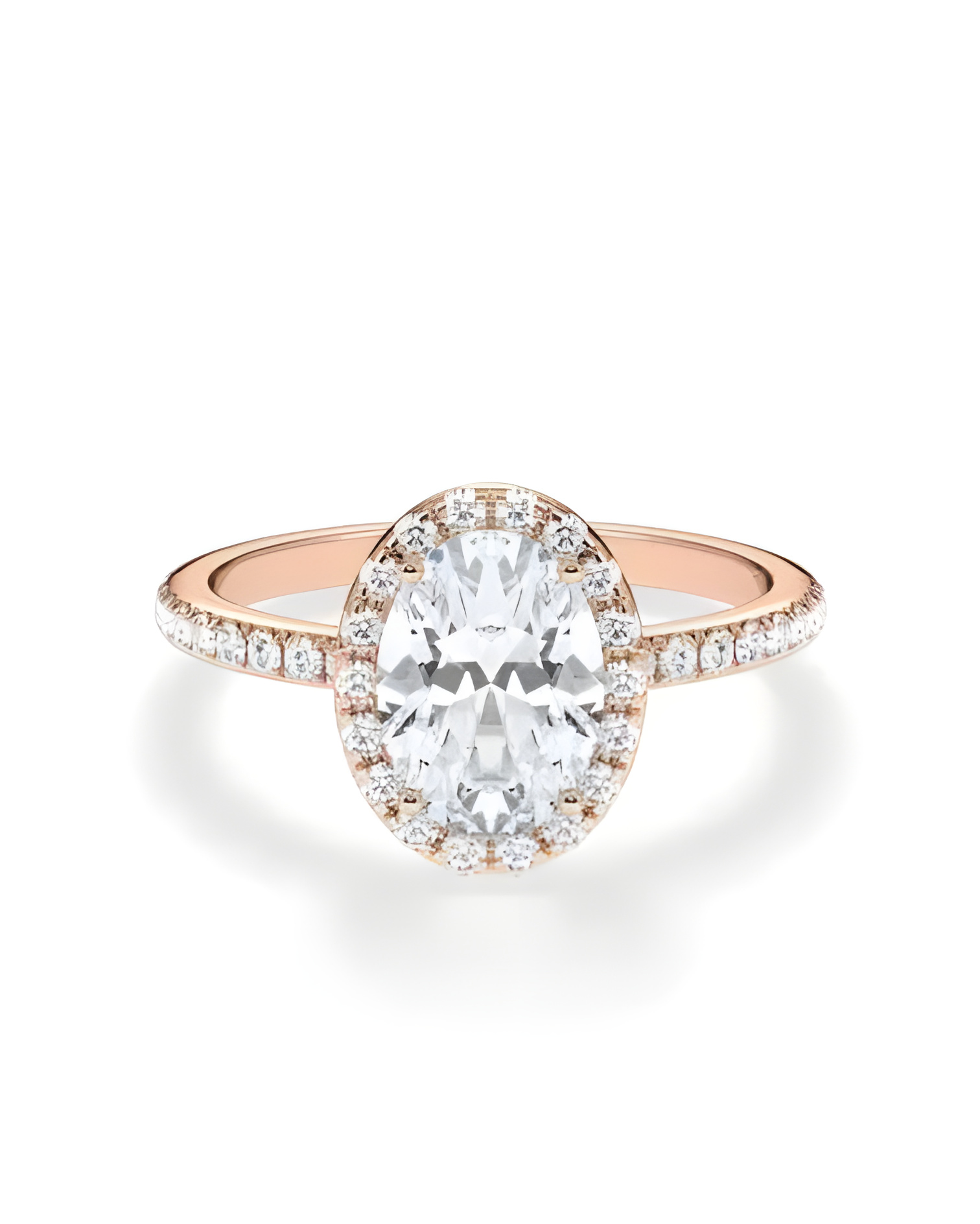 Anillos de pedida combinados con diamantes sintéticos | Staring