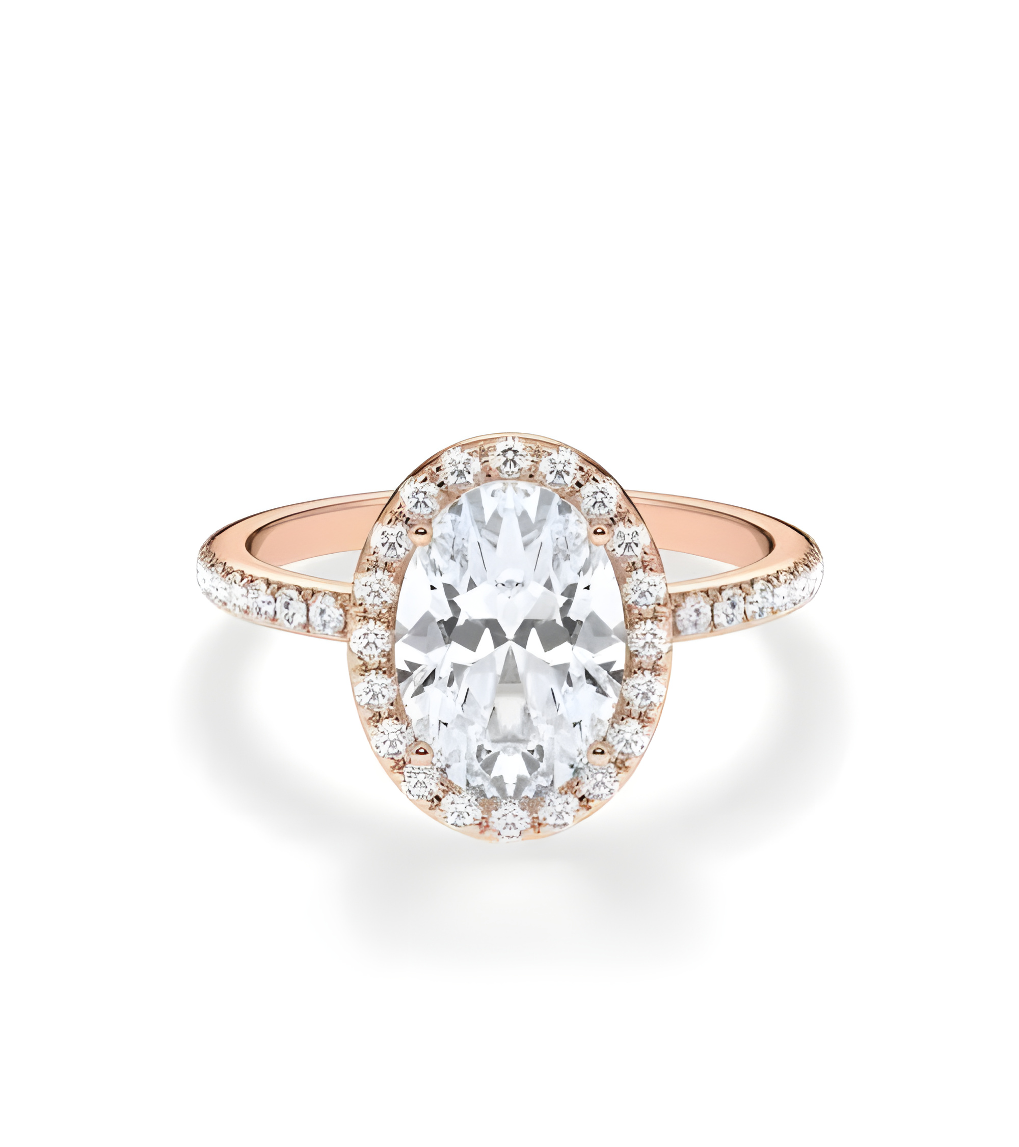 Anillos de pedida combinados con diamantes sintéticos | Staring