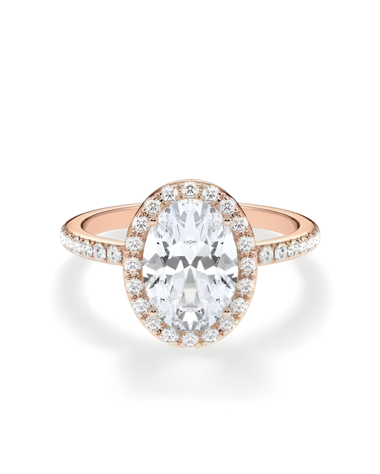 Anillos de pedida combinados con diamantes sintéticos | Staring