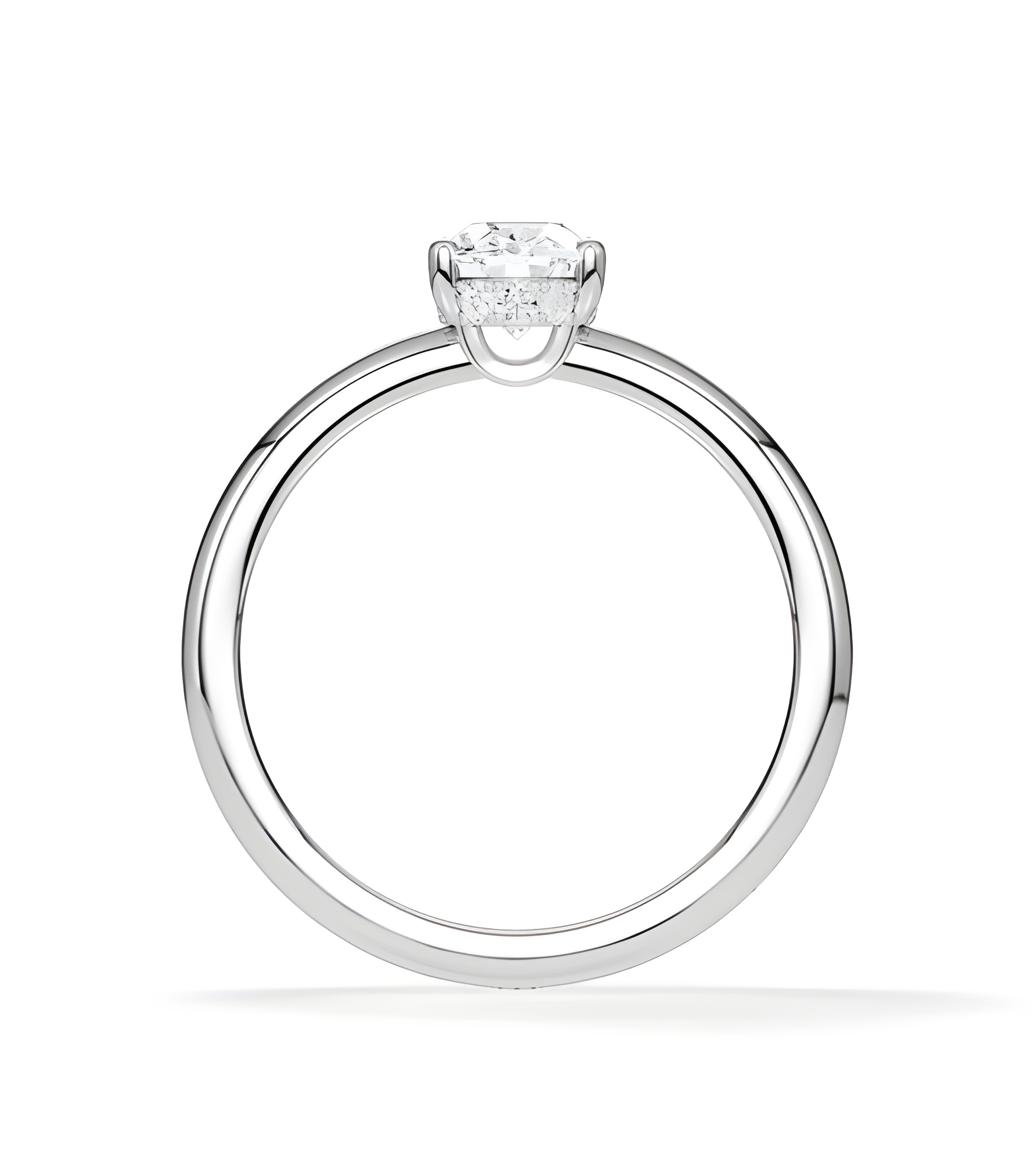 Lab-grown diamond solitaire engagement rings