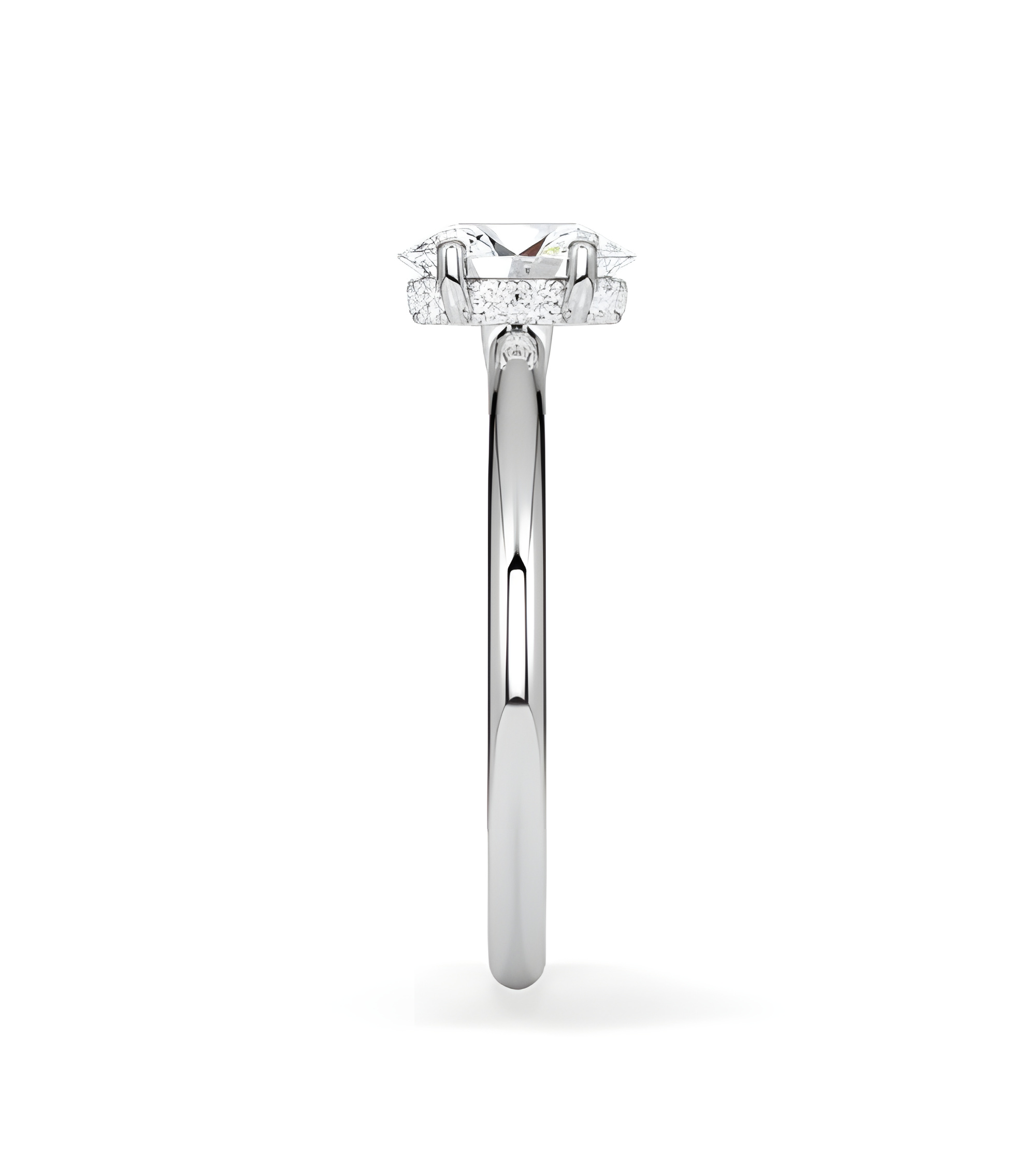 Anillos diamante oval de compromiso con lab diamond | Staring