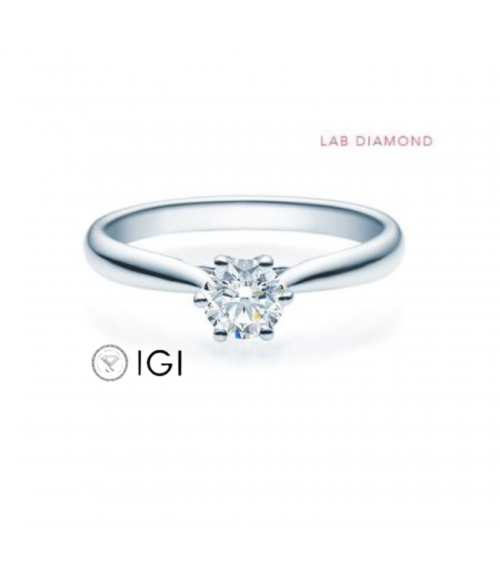 Anillo de compromiso con diamante artificial | Staring