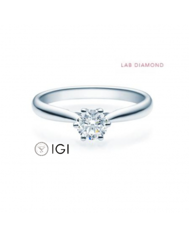 Anillo de compromiso con diamante artificial | Staring