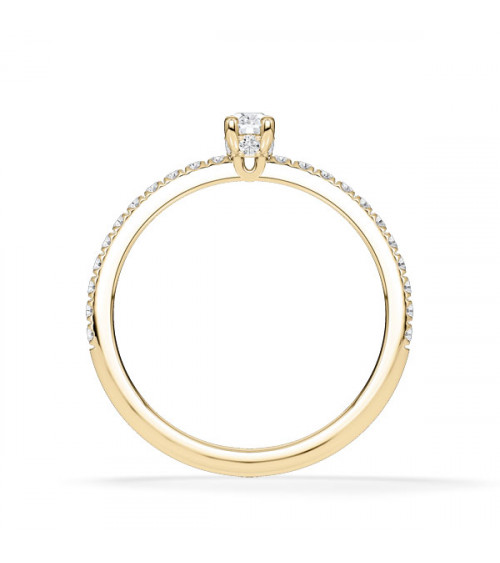 Anillos compromiso con diamantes talla oval certificados | Staring