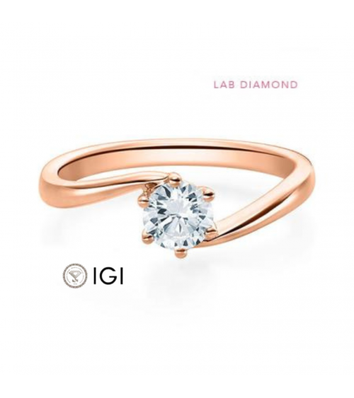 Anillo de pedida con diamante artificial en Barcelona | Staring