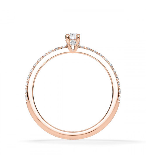 Anells de compromís amb diamants talla oval certificats | Staring