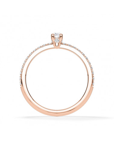 Anillos compromiso con diamantes talla oval certificados | Staring