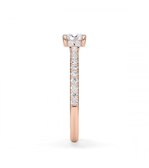 Oval-cut certified diamond engagement rings | Staring