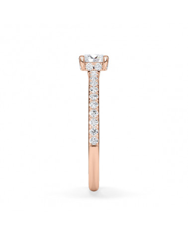 Anells de compromís amb diamants talla oval certificats | Staring