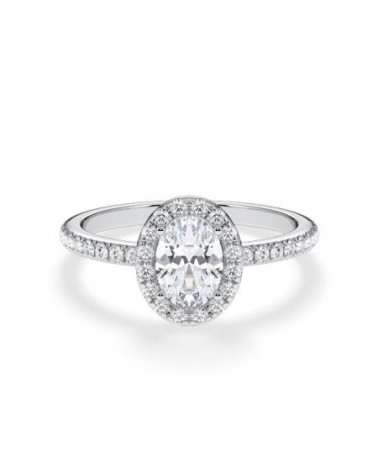 Halo engagement rings with natural diamonds | Staring