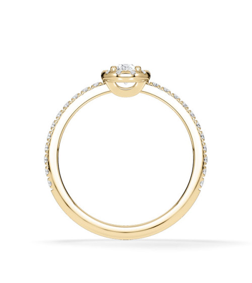 Anillos de compromiso combinados con diamantes naturales  | Staring