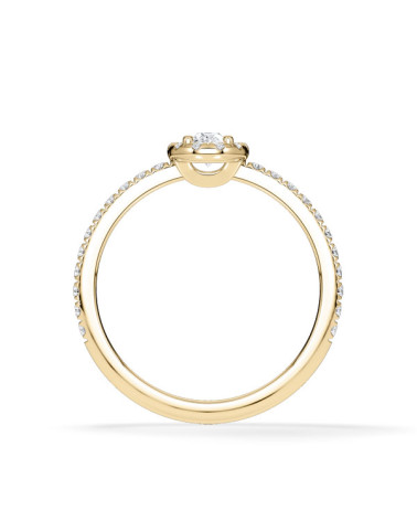 Anillos de compromiso combinados con diamantes naturales  | Staring