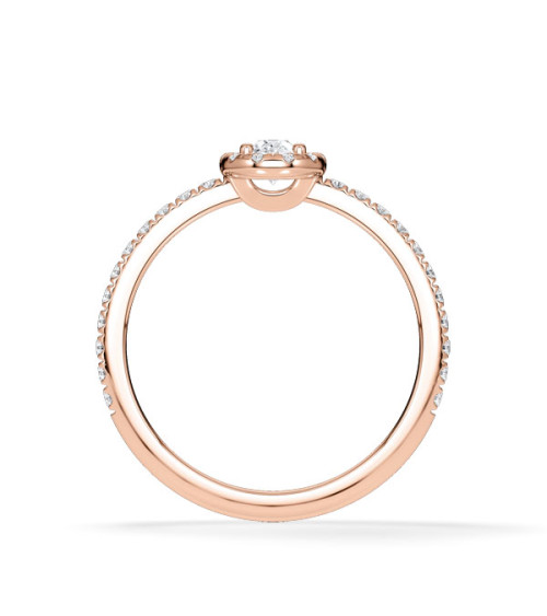 Anells de compromís en or rosa amb diamants naturals | Staring