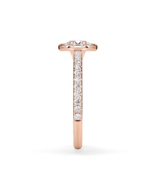 Pink gold engagement rings combined with natural diamonds | Staring