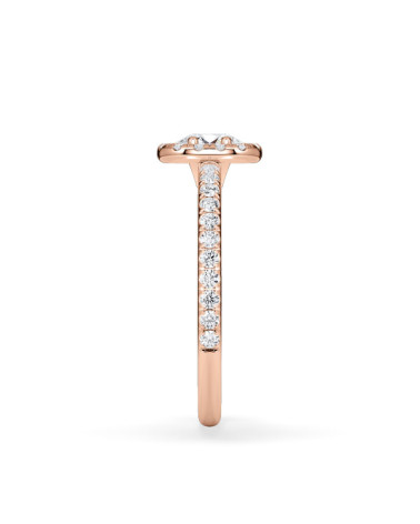 Pink gold engagement rings combined with natural diamonds | Staring