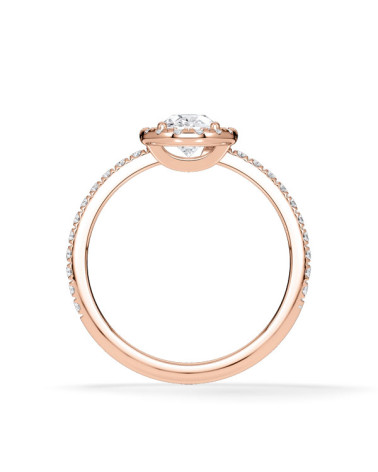 Pink gold engagement rings combined with natural diamonds | Staring