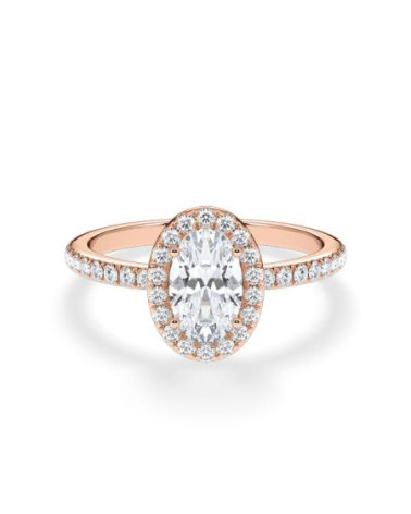 Anells de compromís en or rosa amb diamants naturals | Staring