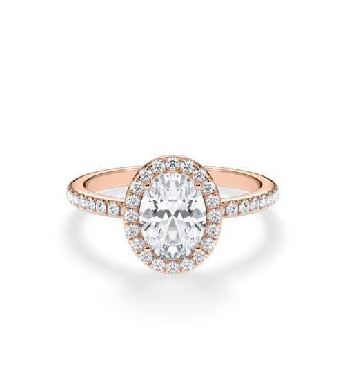 Anells de compromís en or rosa amb diamants naturals | Staring