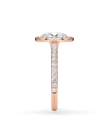Pink gold engagement rings combined with natural diamonds | Staring