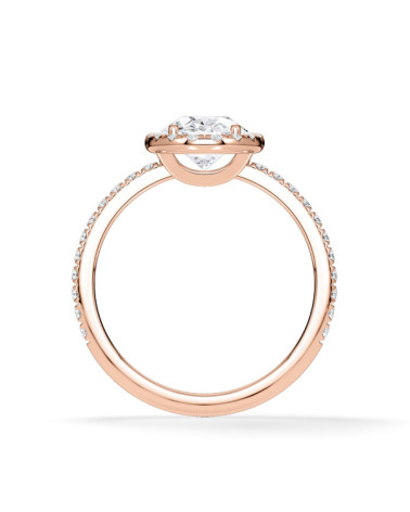 Pink gold engagement rings combined with natural diamonds | Staring